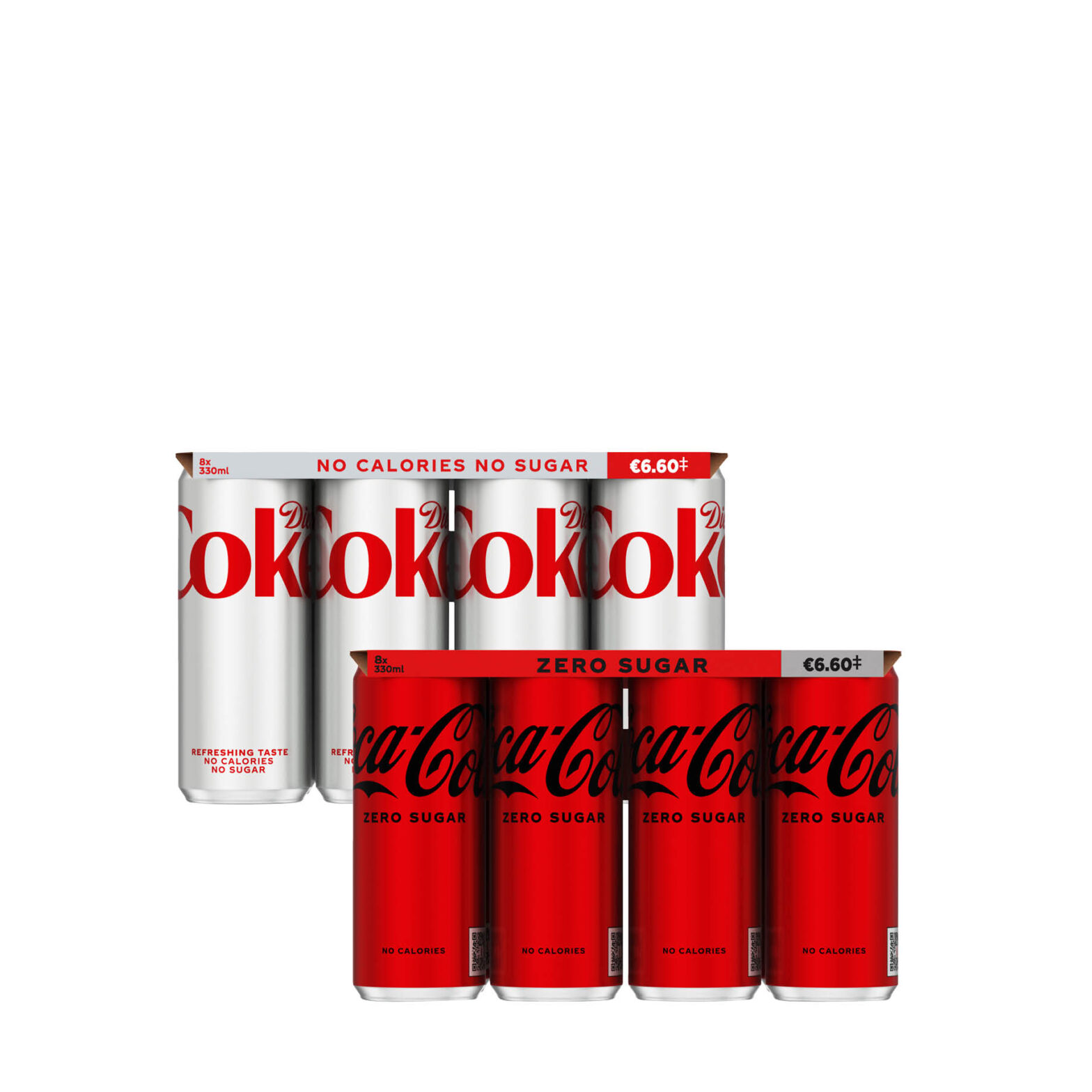 Diet Coke 8 Pack / Coca Cola Zero 8 Pack