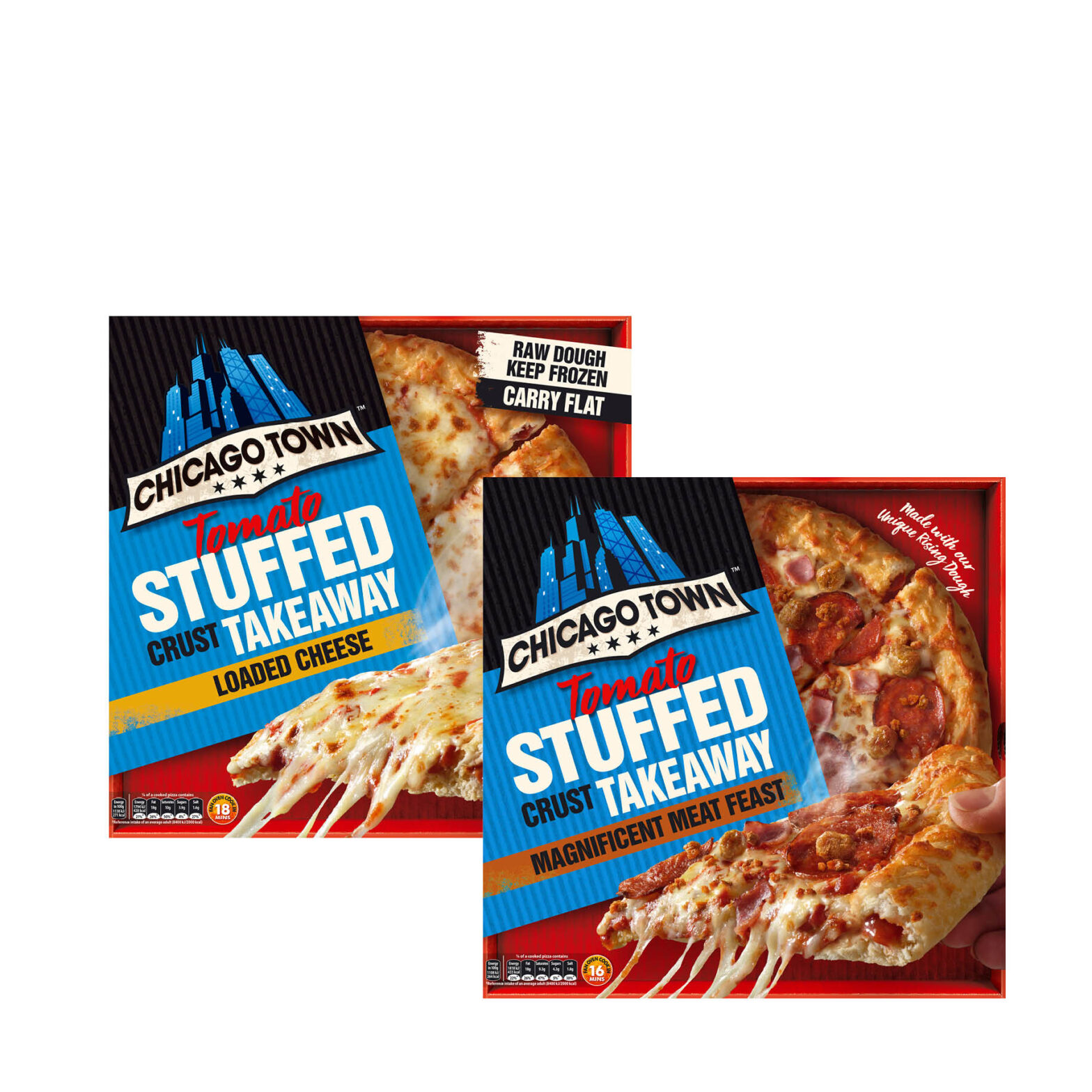 Chicago Town Takeaway Stuffed Crust Cheese / Chicago Town Takeaway Stuffed Crust Meat Feast