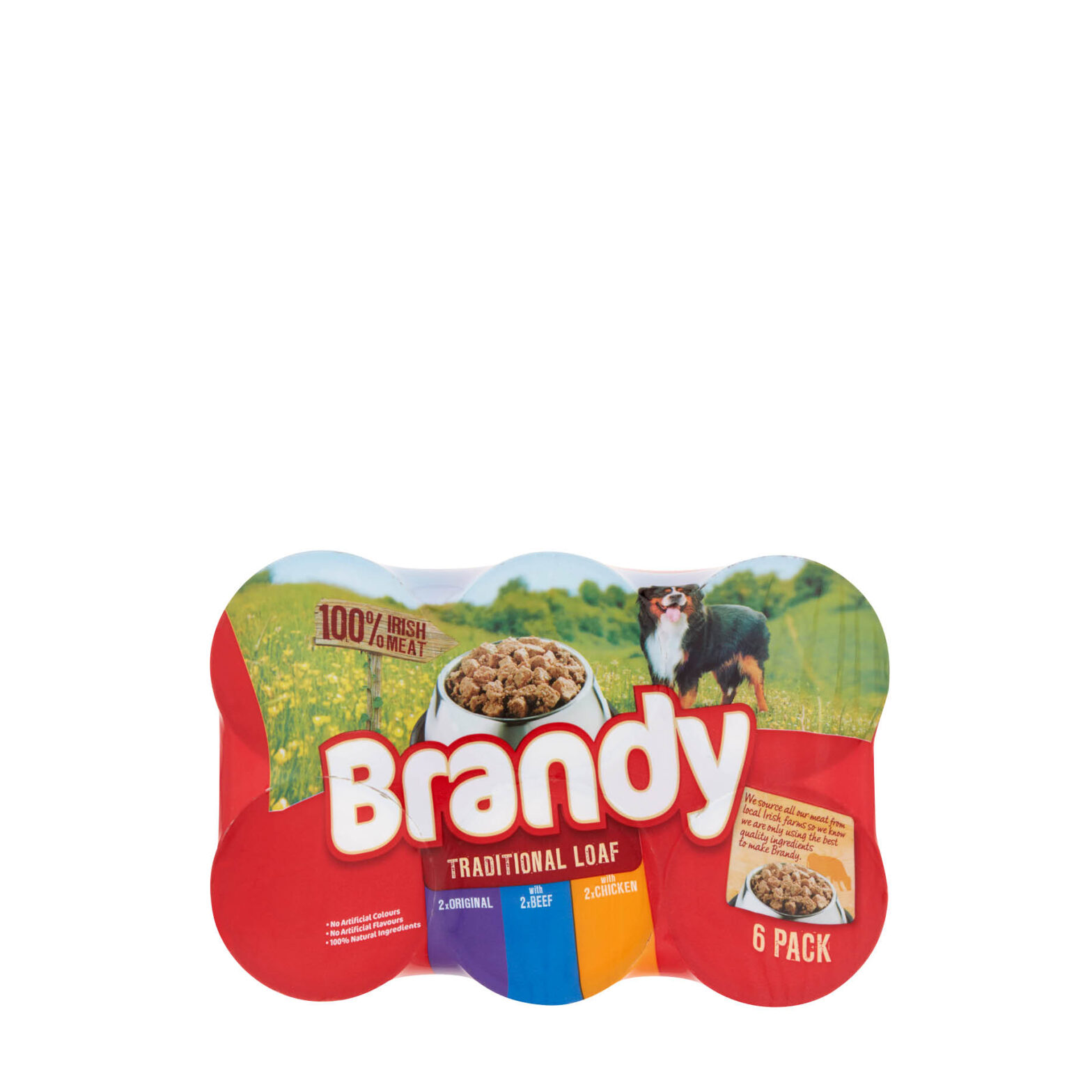 Brandy Traditional Loaf Variety Dog Food 6 Pack