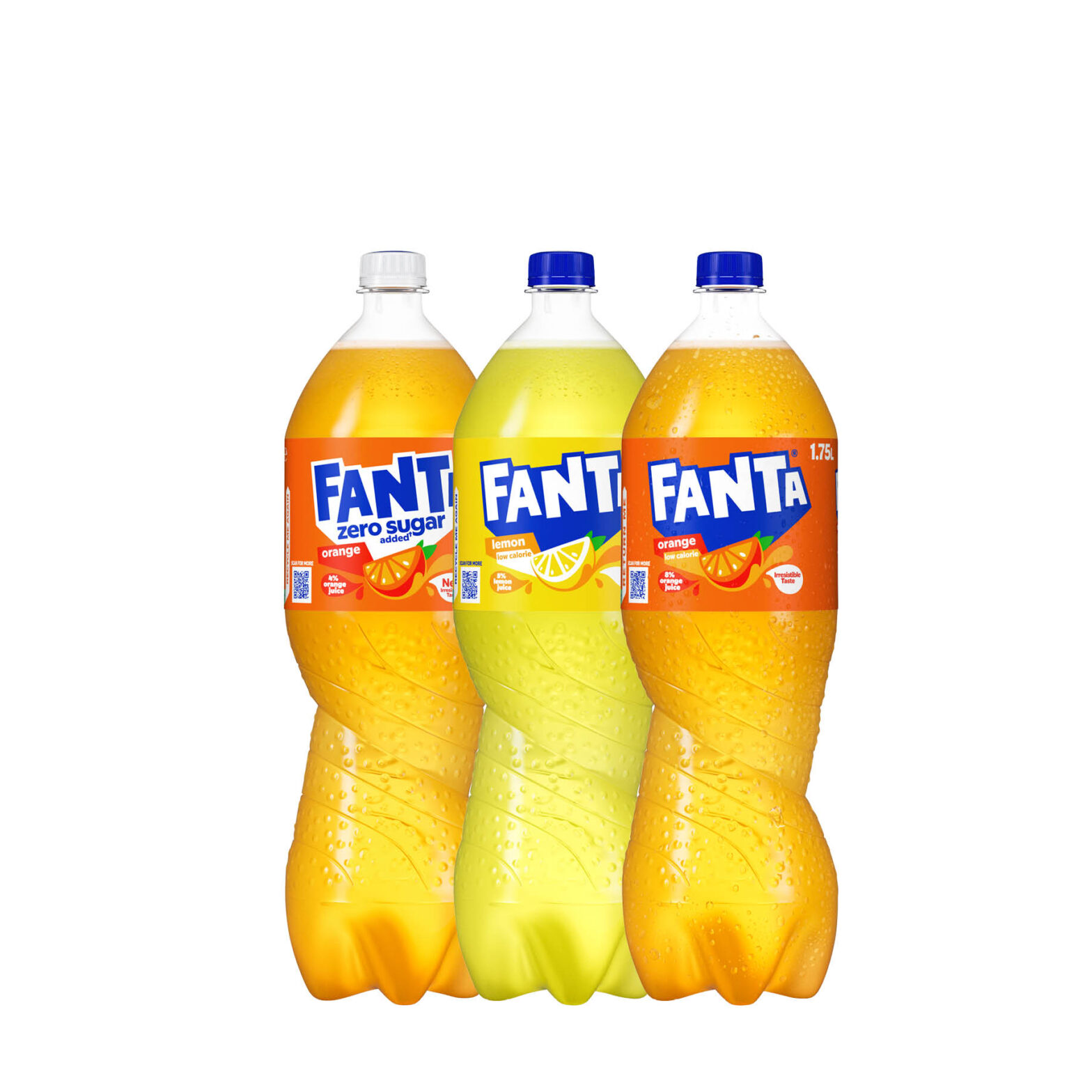 Fanta Orange Zero Bottle / Fanta Lemon Bottle / Fanta Orange Bottle