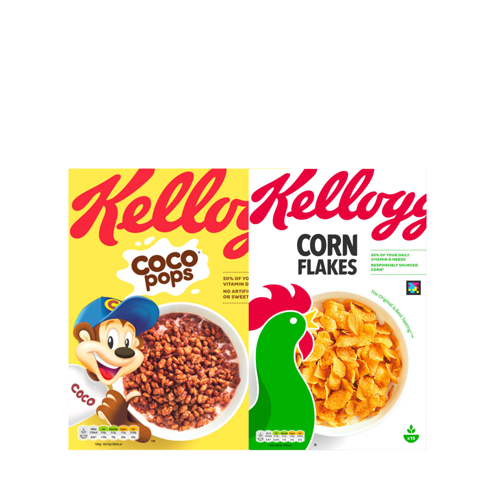 Kellogg’s Coco Pops Cereal / Corn Flakes