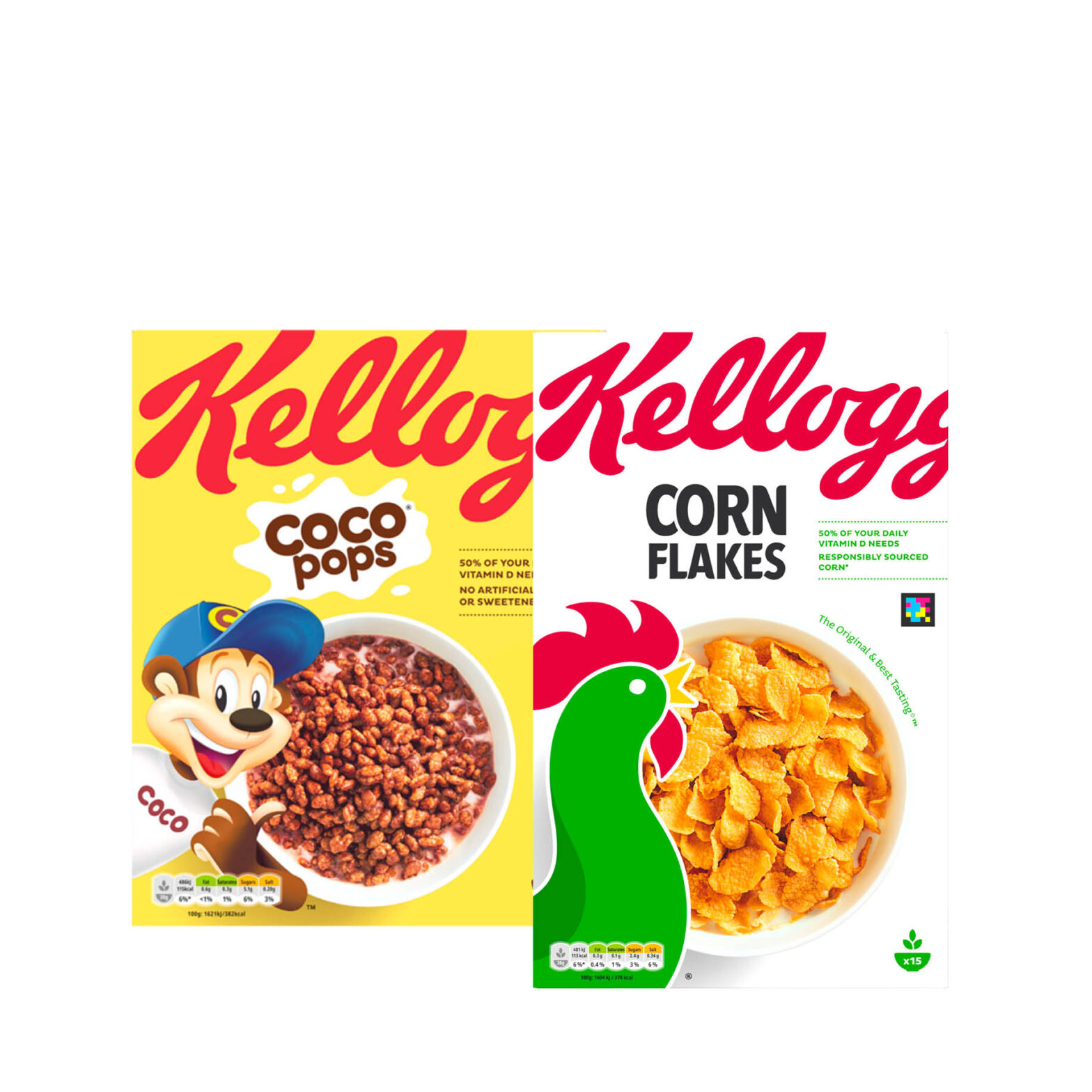 Kellogg’s Coco Pops Cereal / Corn
Flakes