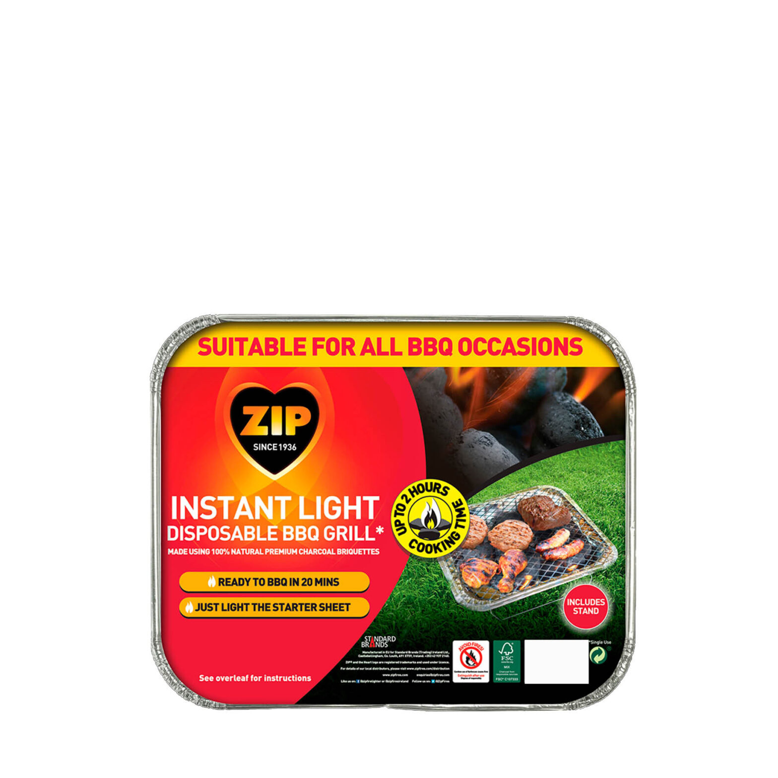 Zip Instant Light Disposable Grill