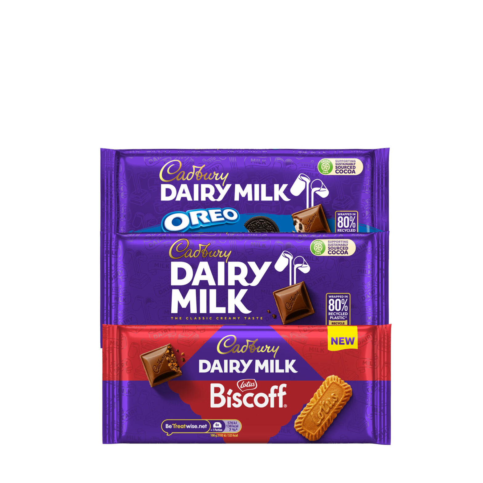 Cadbury Dairy Milk/Oreo/Lotus Biscocoff Chocolate Bar