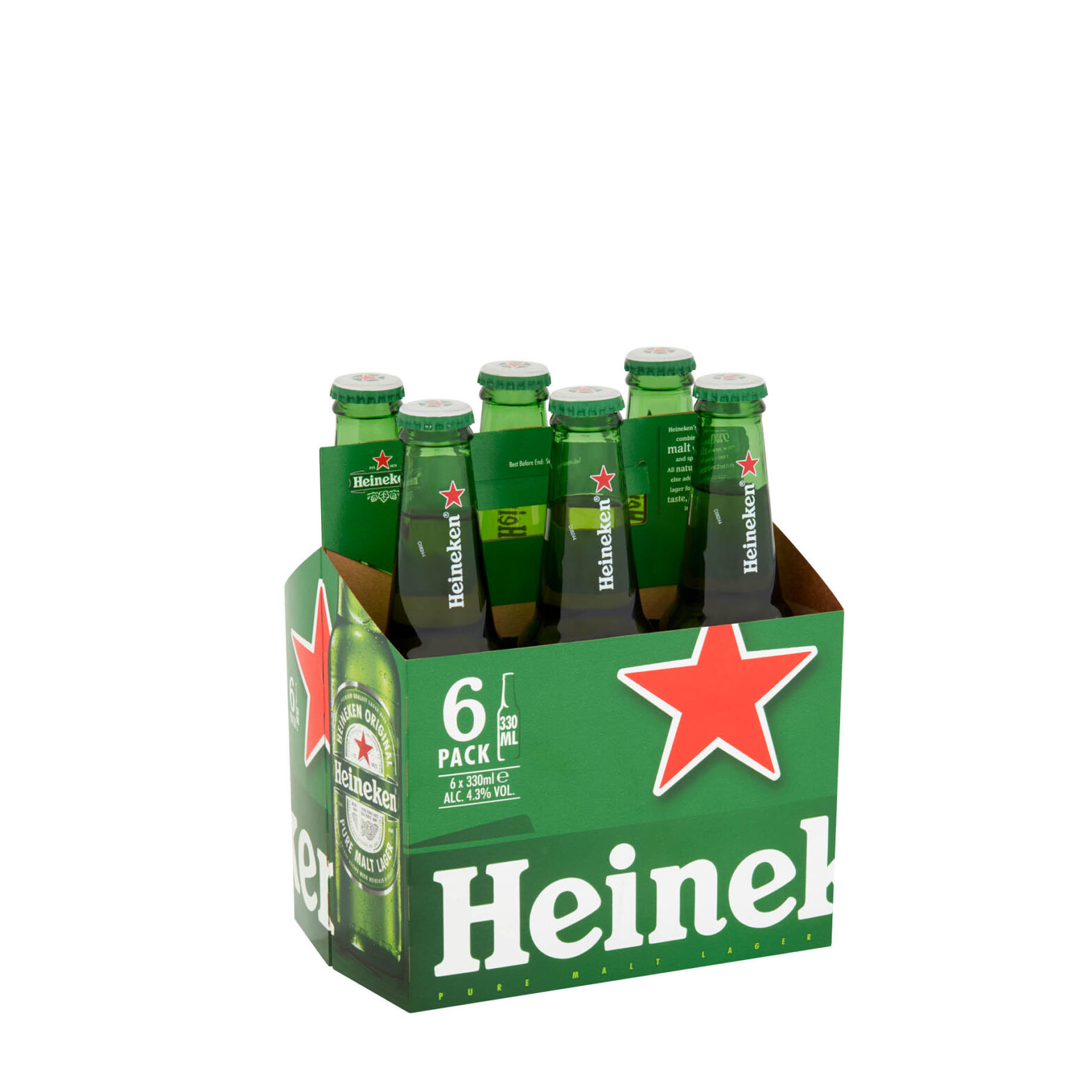 Heineken Lager Bottle 6 Pack