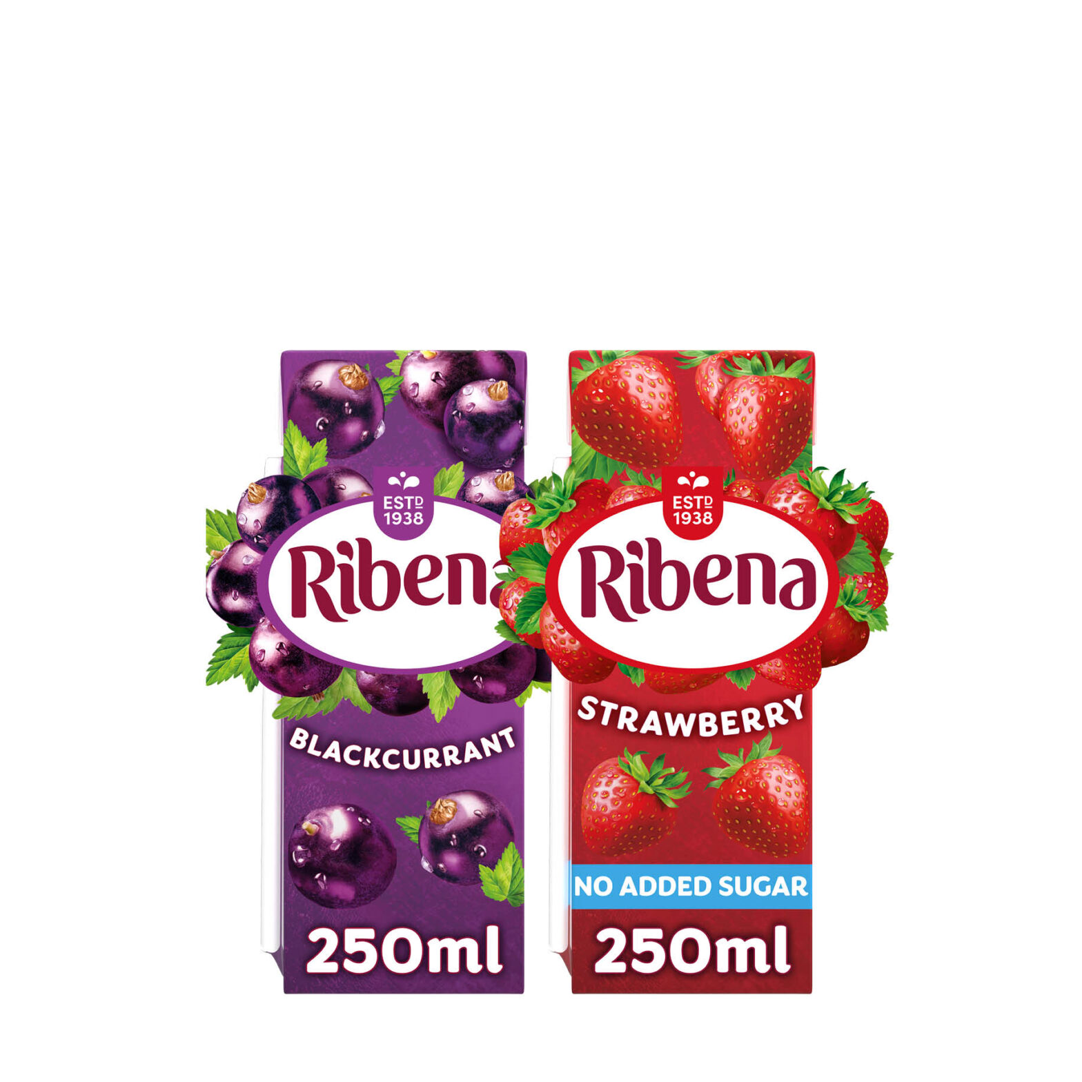 Ribena Blackcurrant / Strawberry Carton