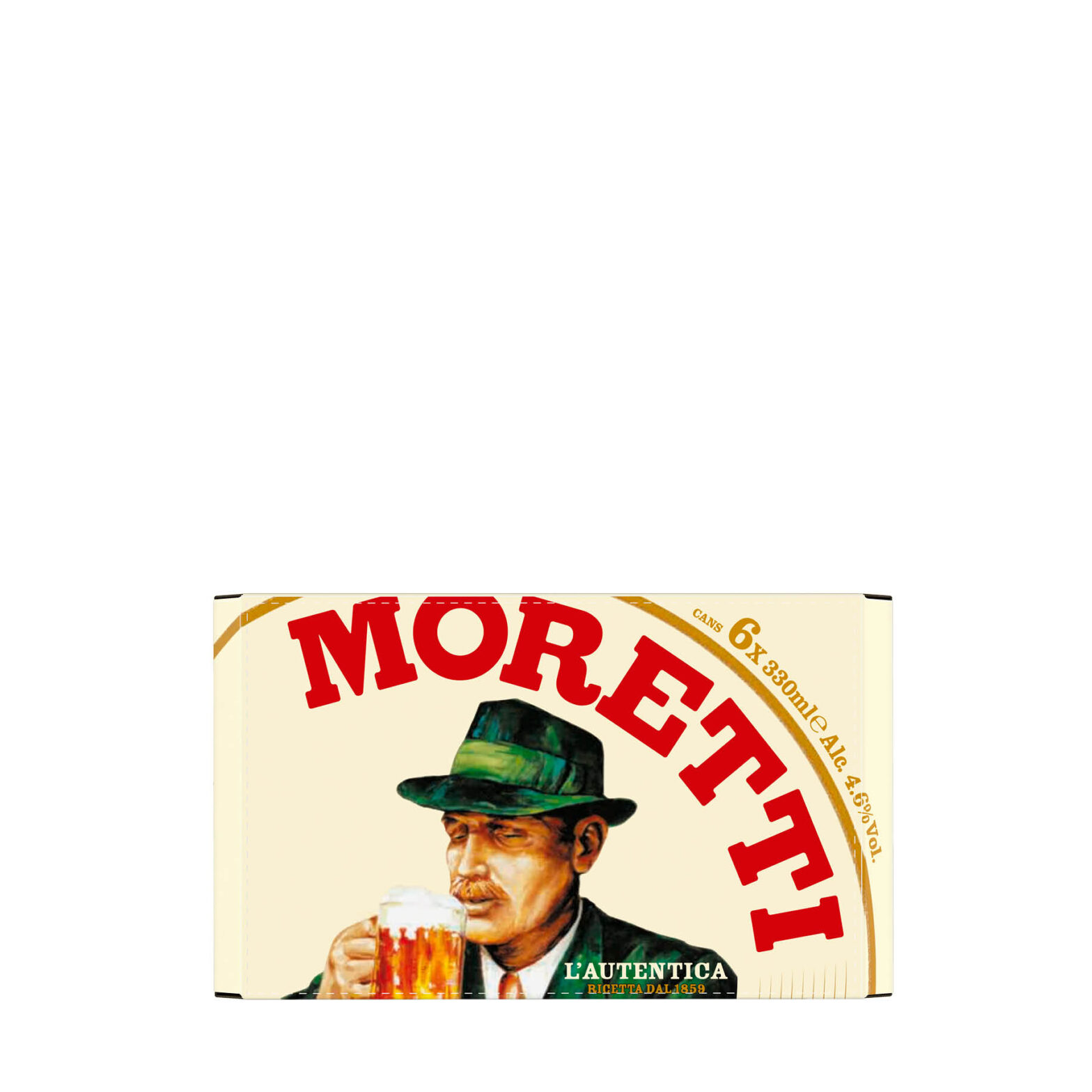 Birra Moretti Can 6 Pack