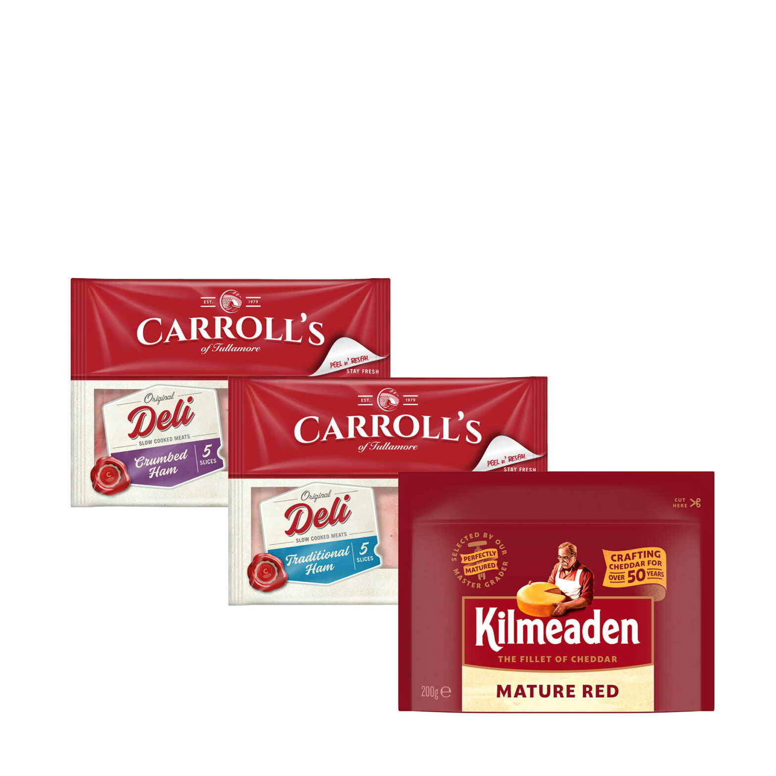 Carroll’s Crumbed  / Traditional Ham / Kilmeaden Mature Red Chedda