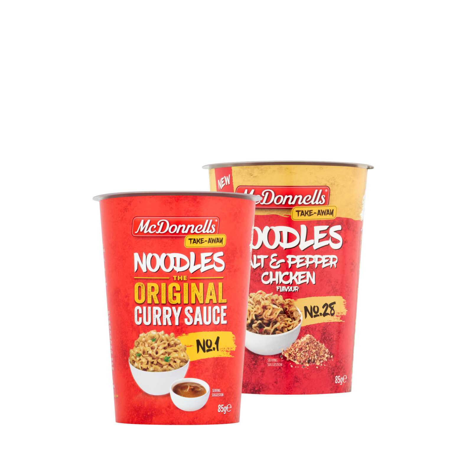 McDonnells Original Curry Sauce Noodle / Salt & Pepper Noodles
