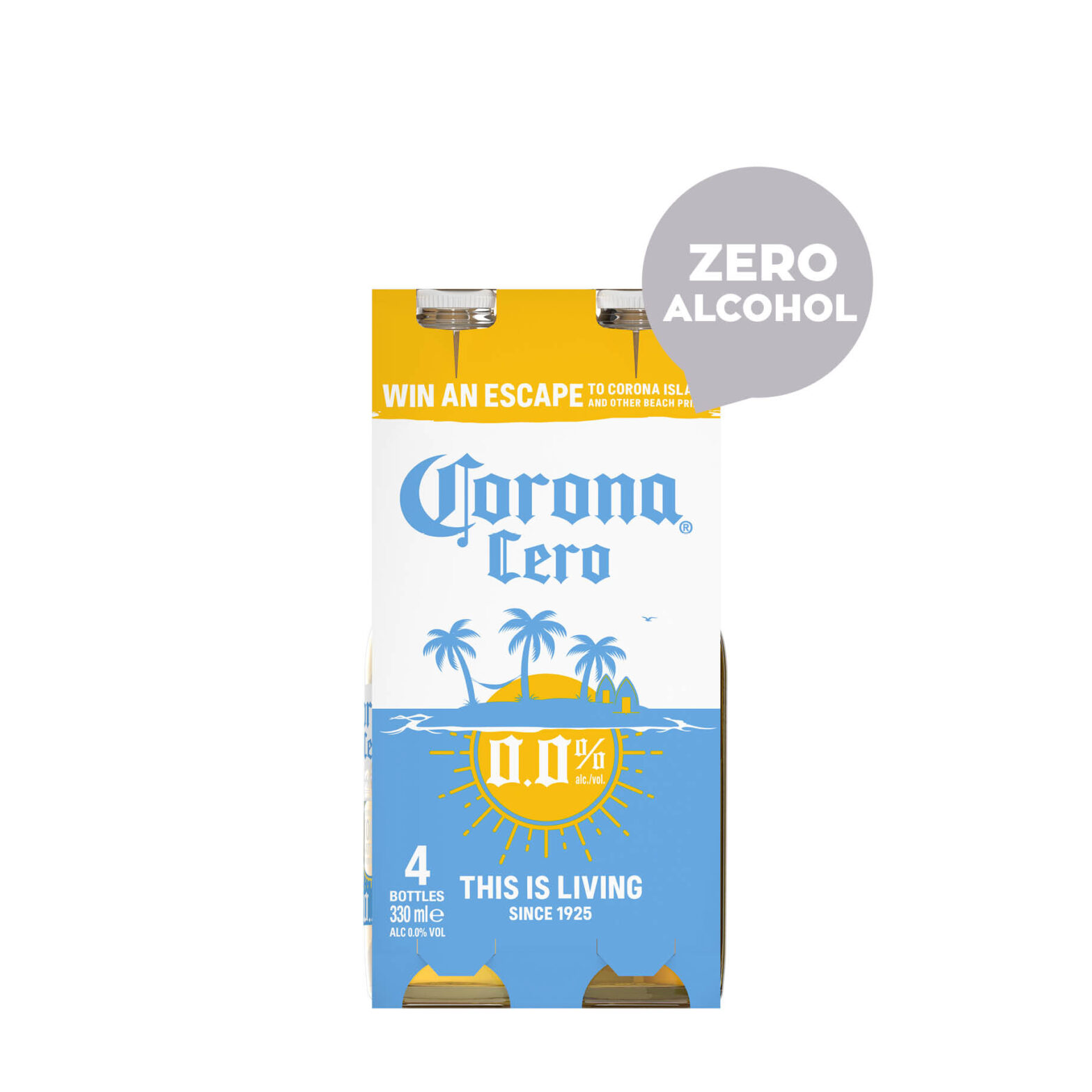 Corona Cero 0.0% Beer Bottle 4 Pack