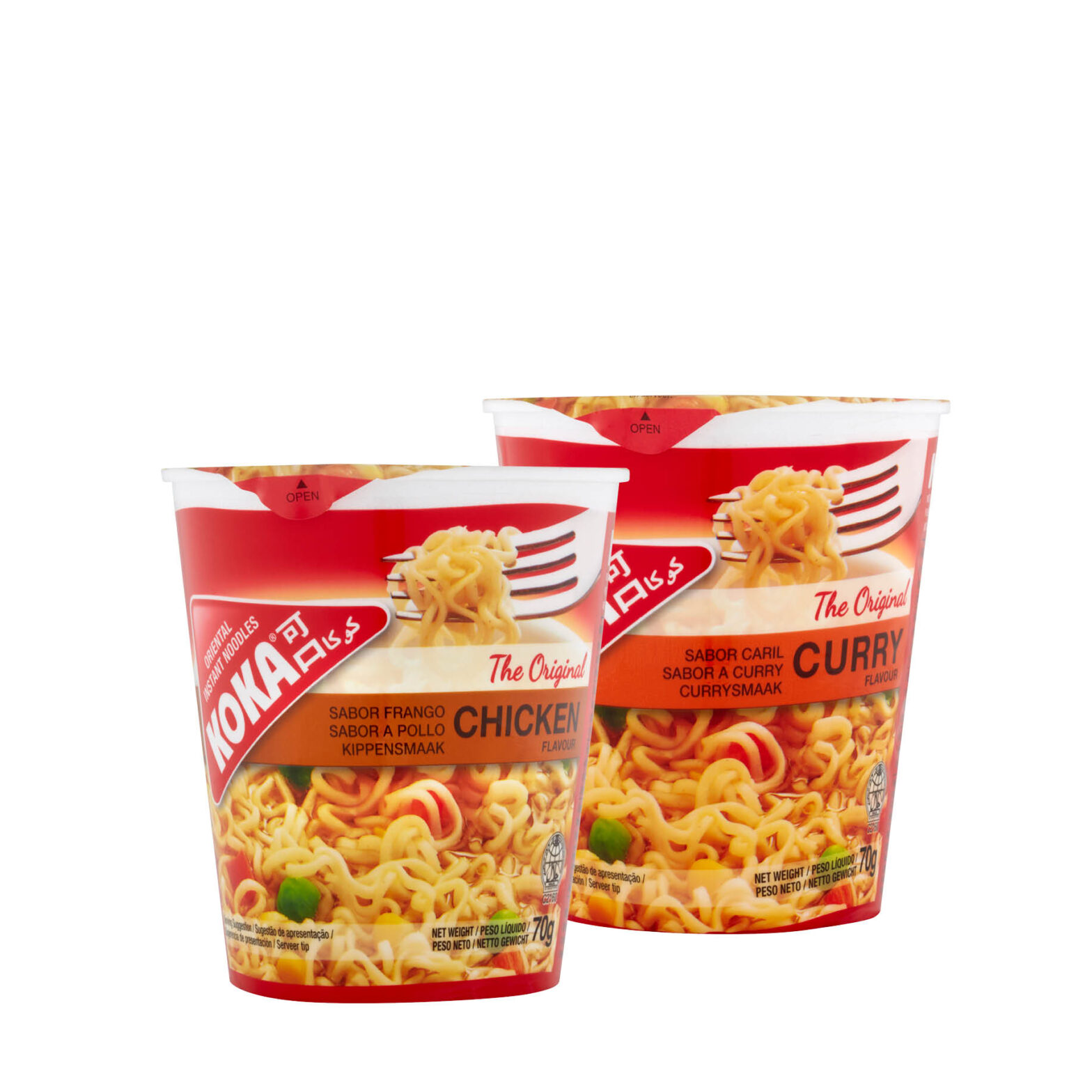 Koka Chicken Flavour / Curry Flavour Oriental Instant Noodles
