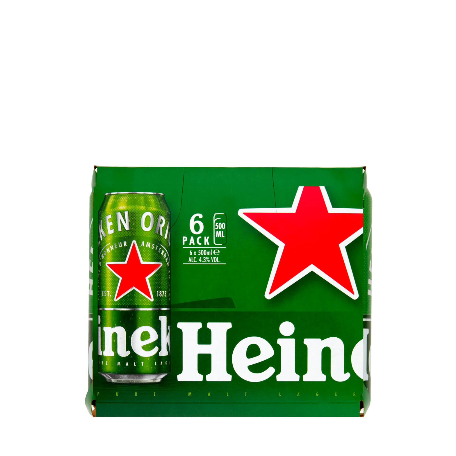 Heineken Lager Can 6 Pack