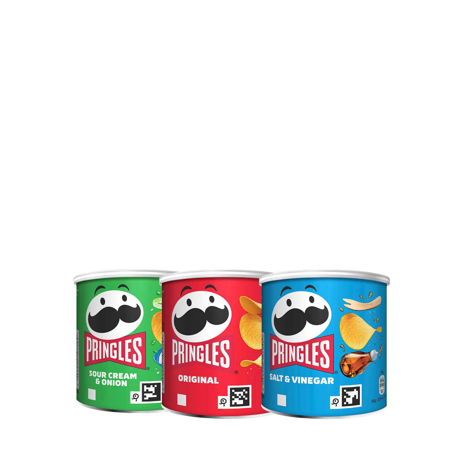 Pringles Pop & go Sour Cream & Onion/Original/Salt & Vinegar