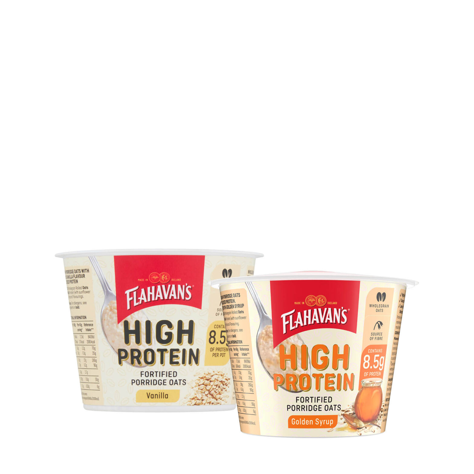 Flahavans High Protein Vanilla / Golden Syrup Porridge Oats Pot