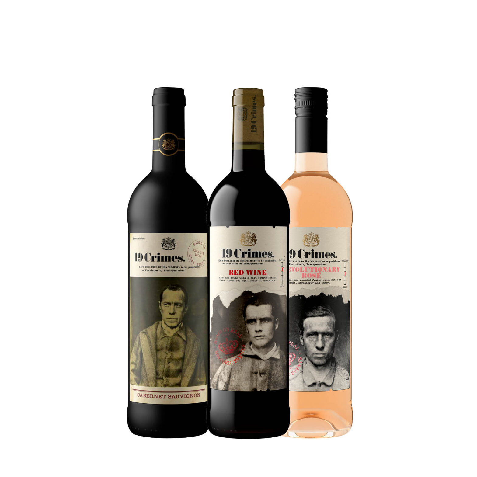 19 Crimes Sauvignon Blanc / Red Blend / Revolutionary Rose